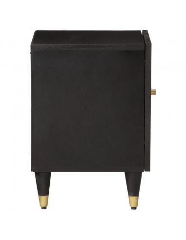 Comodini 2pz 40x33x46 cm in Legno Massello di Mango