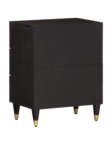 Comodino 50x33x60 cm in Legno Massello di Mango