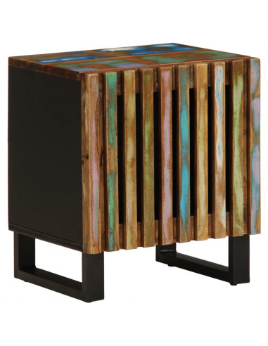 Comodini 2pz 40x34x46 cm in Legno Massello di Recupero