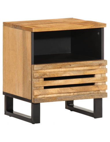 Comodini 2pz 40x34x46 cm in Legno Massello di Mango