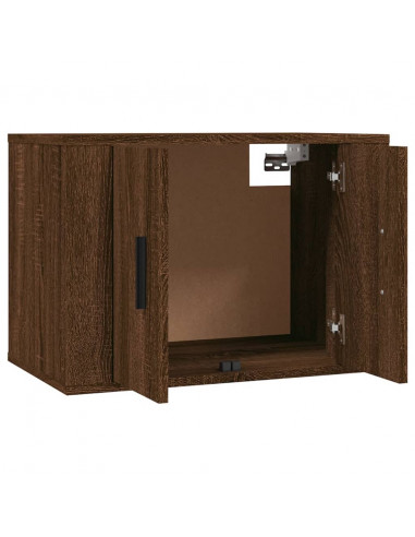 Mobili Porta TV a Parete 3 pz Rovere Marrone 57x34,5x40 cm