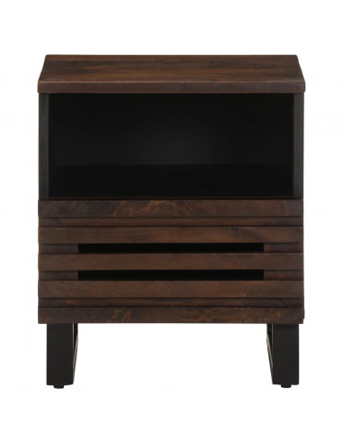 Comodini 2pz 40x34x46 cm in Legno Massello di Mango