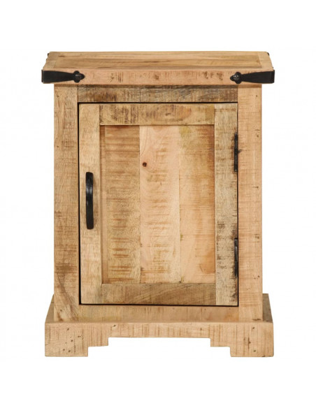 Comodino 40x35x50 cm in Legno Massello di Mango