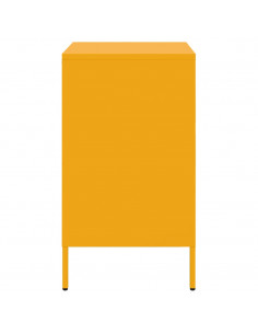 Comodini 2pz Giallo Senape 36x39x68cm Acciaio Laminato a Freddo 2