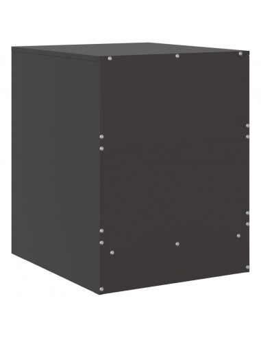 Comodini 2 pz Neri 34,5x39x44 cm in Acciaio