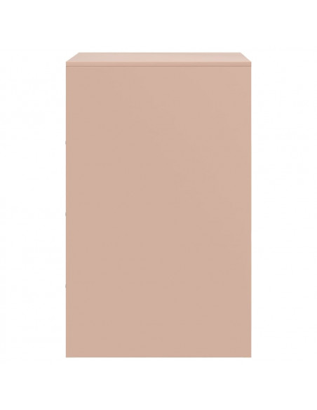 Comodino Rosa 34,5x39x62 cm in Acciaio