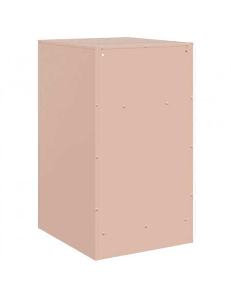 Comodino Rosa 34,5x39x62 cm in Acciaio