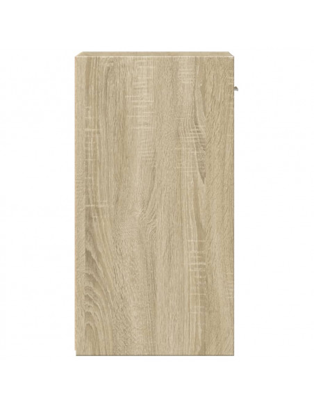 Comodini 2 pz Rovere Sonoma 35x34x65 cm in Legno Multistrato