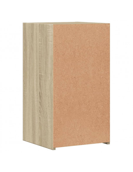 Comodini 2 pz Rovere Sonoma 35x34x65 cm in Legno Multistrato