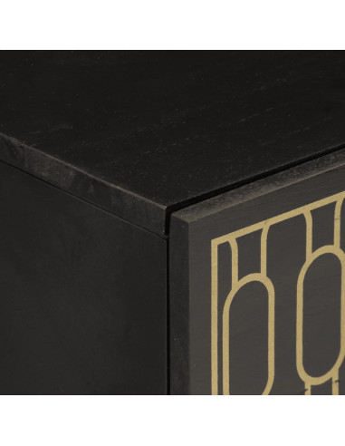 Comodino 50x33x60 cm in Legno Massello di Mango