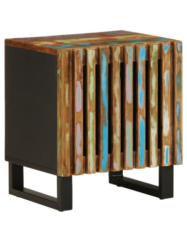 Comodino 40x34x46 cm in Legno Massello di Recupero