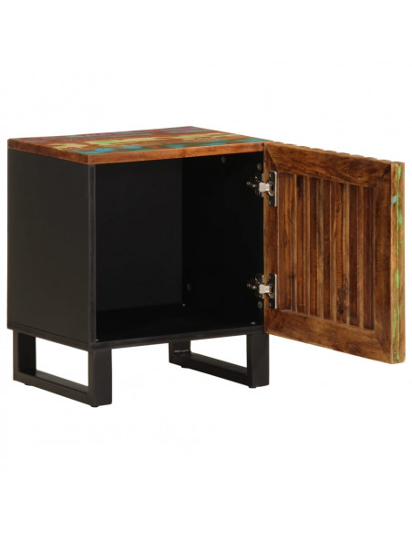 Comodino 40x34x46 cm in Legno Massello di Recupero