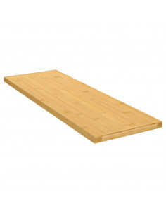 Scaffale a Parete 60x20x1,5 cm in Bambù 2