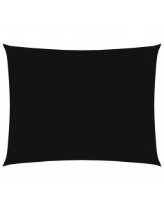 Parasole a Vela Oxford Rettangolare 3x6 m Nero 2