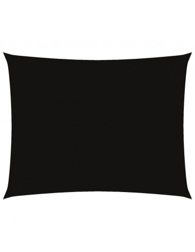 Parasole a Vela Oxford Rettangolare 3x6 m Nero