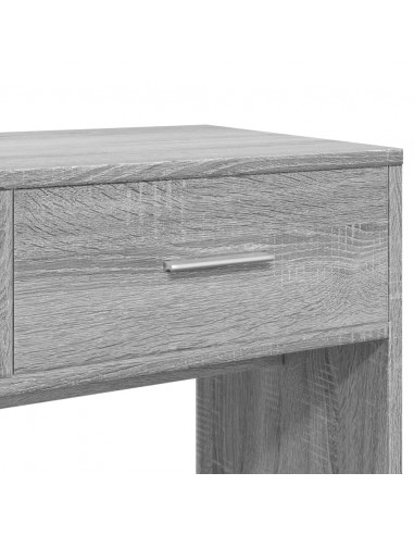 Set da Toeletta 4 pz Grigio Sonoma in Legno Multistrato