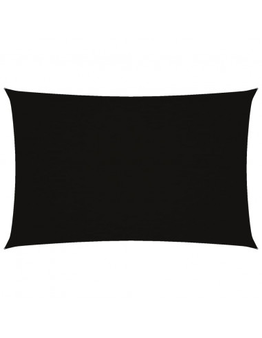 Parasole a Vela Oxford Rettangolare 4x7 m Nero