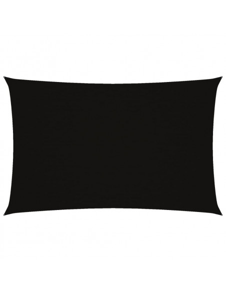 Parasole a Vela Oxford Rettangolare 4x7 m Nero