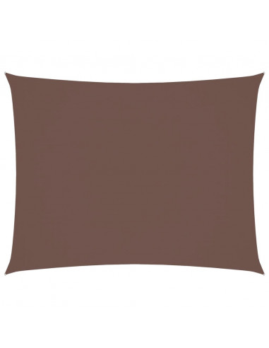 Parasole a Vela Oxford Rettangolare 5x7 m Marrone