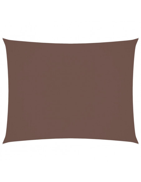 Parasole a Vela Oxford Rettangolare 5x7 m Marrone