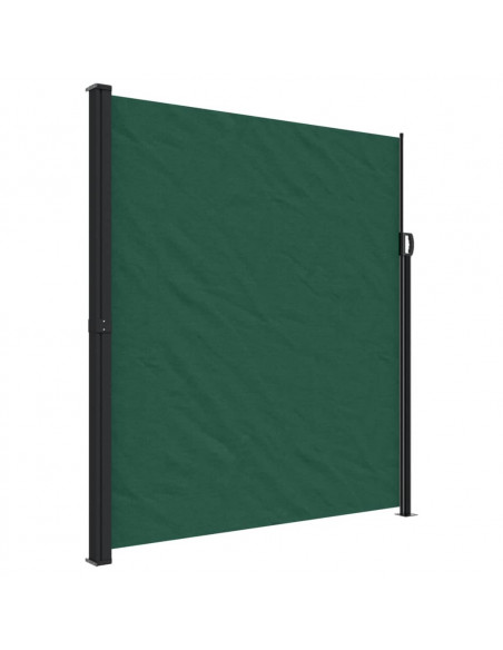 Tenda da Sole Laterale Retrattile Verde Scuro 220x300 cm