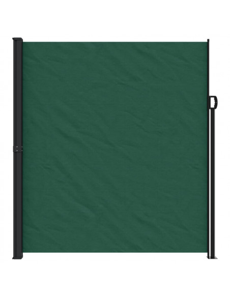 Tenda da Sole Laterale Retrattile Verde Scuro 220x300 cm