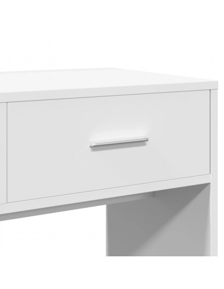 Set da Toeletta 3 pz Bianco in Legno Multistrato