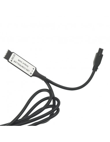 Comodino con Luci LED Nero 45x35x67 cm in Legno Multistrato