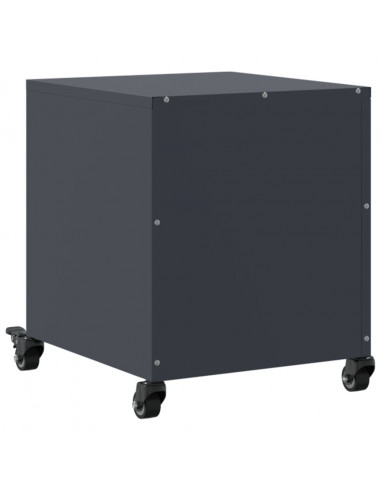 Comodini 2 pz Antracite 36x39x43,5 cm in Acciaio