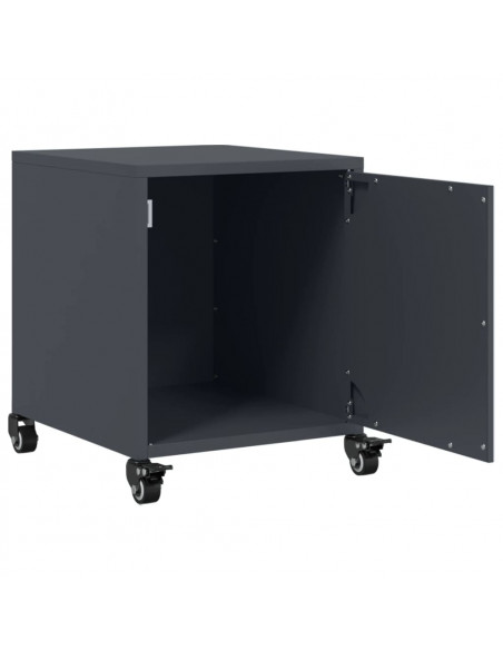 Comodini 2 pz Antracite 36x39x43,5 cm in Acciaio