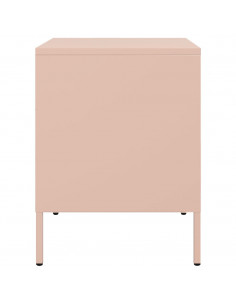 Comodini 2 pz Rosa 36x39x50,5 cm in Acciaio 2