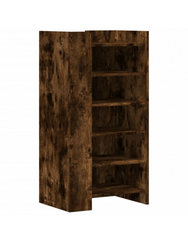 Scarpiera Rovere Fumo 52x37,5x100 cm in Legno Multistrato