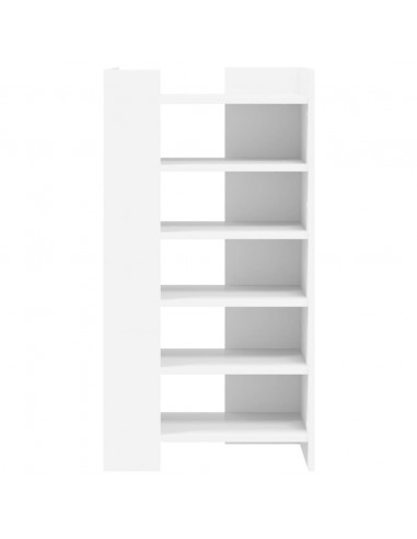 Scarpiera Bianca 52x37,5x100 cm in Legno Multistrato