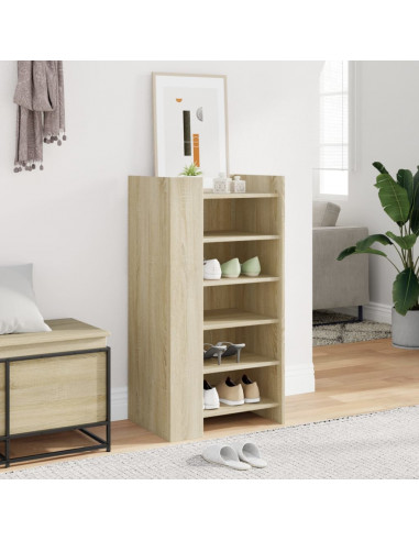 Scarpiera Rovere Sonoma 52x37,5x100 cm in Legno Multistrato