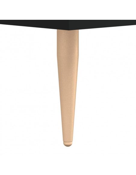 Comodino Nero 40x35x47,5 cm in Legno Multistrato