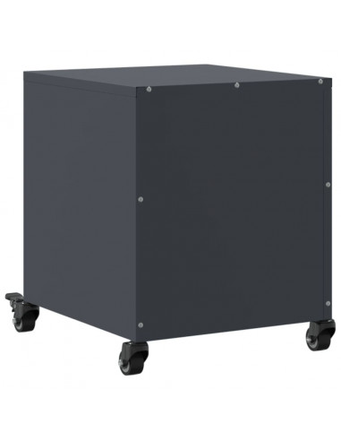 Comodino Antracite 36x39x43,5 cm in Acciaio