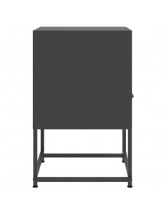 Comodini 2 pz Neri 36x39x60,5 cm in Acciaio 2