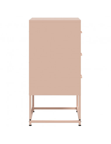 Comodini 2 pz Rosa 36x39x78 cm in Acciaio