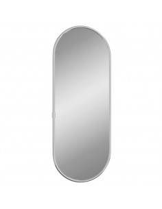 Specchio da Parete Argento 40x15 cm Ovale 2