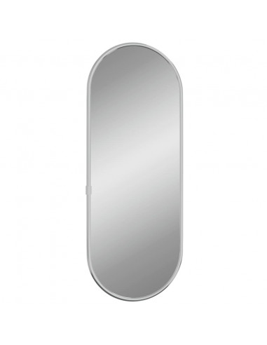 Specchio da Parete Argento 40x15 cm Ovale
