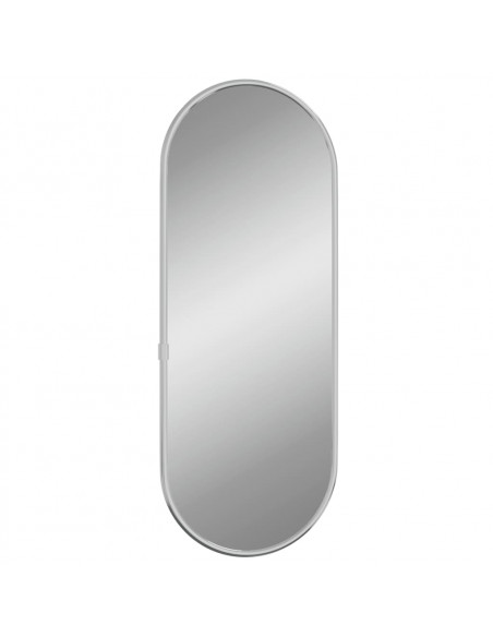 Specchio da Parete Argento 40x15 cm Ovale