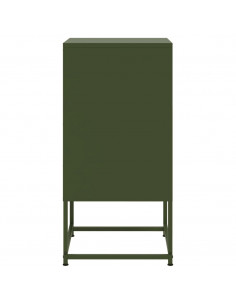 Comodino Verde Oliva 36x39x78 cm in Acciaio 2