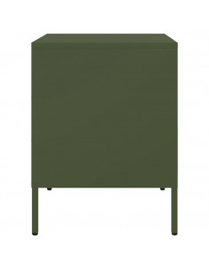 Comodini 2 pz Verde Oliva 36x39x50,5 cm in Acciaio 2