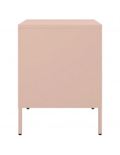 Comodini 2 pz Rosa 36x39x50,5 cm in Acciaio 2