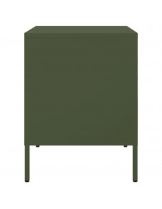 Comodini 2 pz Verde Oliva 36x39x50,5 cm in Acciaio 2