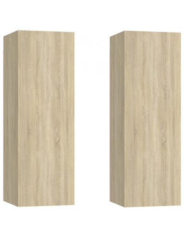 Set di Mobili Porta TV 6 pz Rovere Sonoma in Legno Multistrato