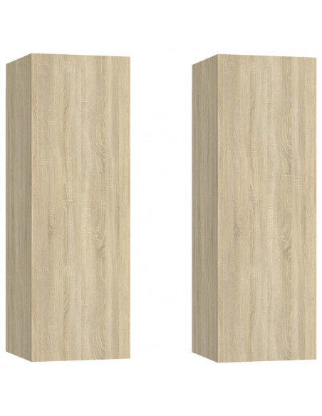 Set di Mobili Porta TV 6 pz Rovere Sonoma in Legno Multistrato