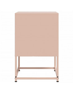 Comodino Rosa 36x39x60,5 cm in Acciaio 2