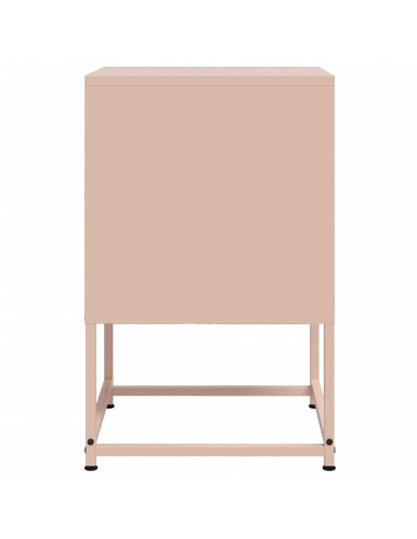 Comodino Rosa 36x39x60,5 cm in Acciaio