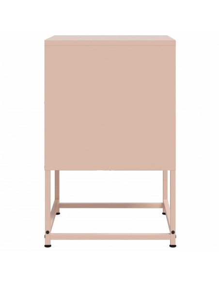 Comodino Rosa 36x39x60,5 cm in Acciaio
